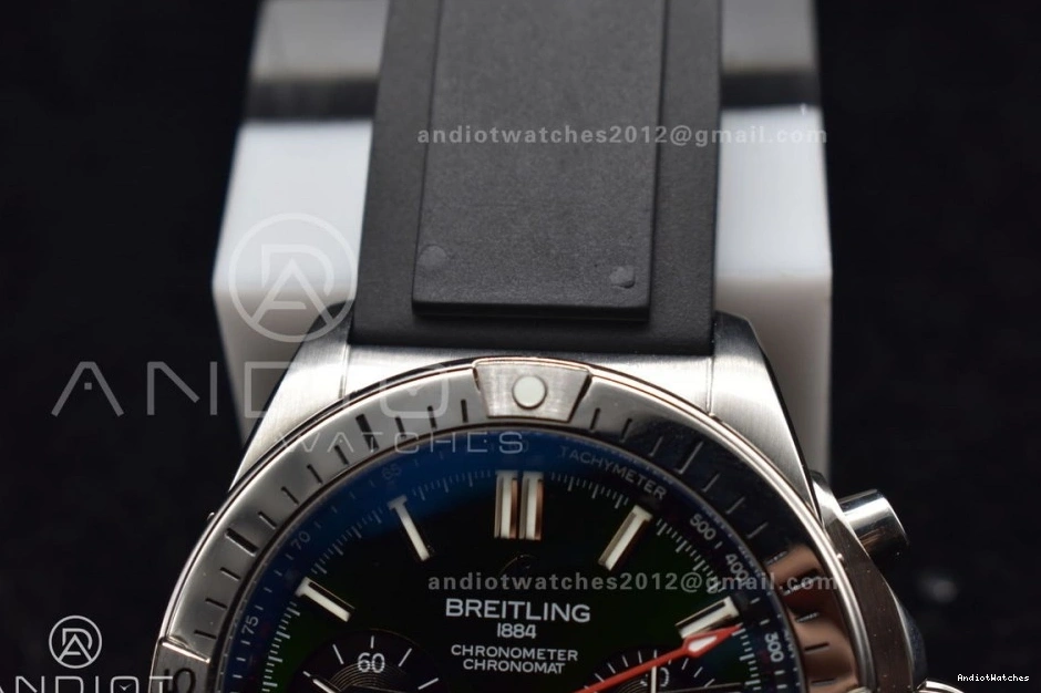 43mm 1:1 Thermal Navitimer BLS Chrono A Blk SS LE 430 Best B01 L-Green Version 0310